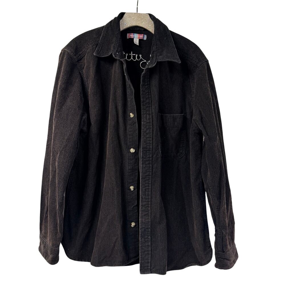 Urban Outfitters Corduroy Shirt Jacket Small Block Oversized Baggy Loose